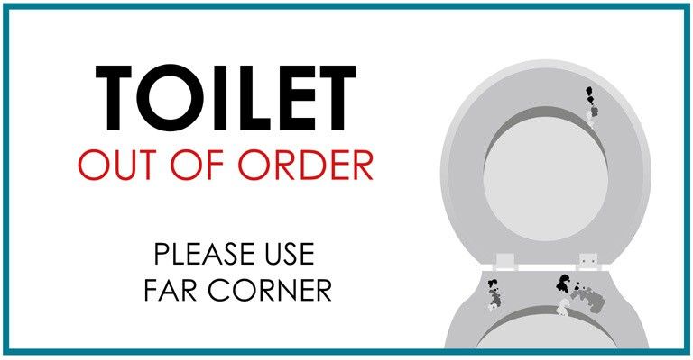 37% OFF on Toilet Out of Order Paper Print 37% OFF on Toilet Out of Order Paper Print