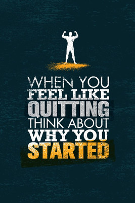 40% OFF on Don���������t Quit Paper Print