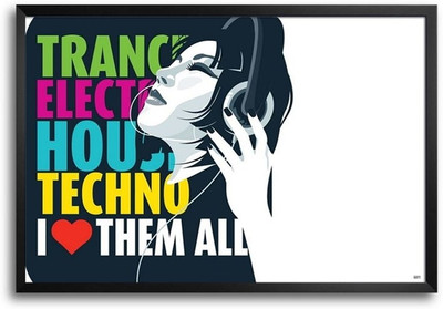 74% OFF on Love Music Fp00004135 Framed Photographic Paper