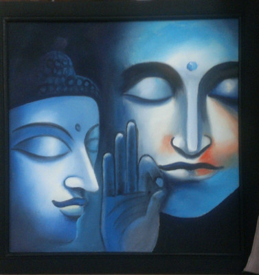 33% OFF on Elite Collection Painting without Frame Buddha (9) (22X34) Canvas Art