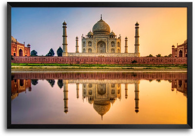 46% OFF on ShopMantra The Taj Mahal Laminated Frame Poster Paper Print