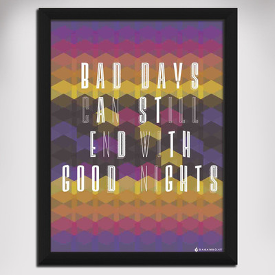 Bad days / Good Night Canvas Art