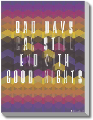 Bad days / Good Night Canvas Art