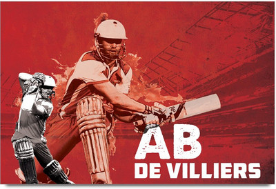53% OFF on AB DE Villiers Best Player Laminated Poster Paper Print