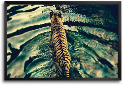 46% OFF on ShopMantra Tiger in Lake Laminated Frame Poster Paper Print 46% OFF on ShopMantra Tiger in Lake Laminated Frame Poster Paper Print