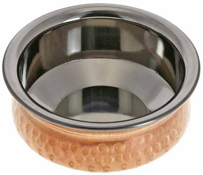 50% OFF on Prisha India Craft Copper Hyderabadi Bowl Handi 0.3 L Stainless Steel