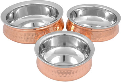 50% OFF on Prisha India Craft Copper Hyderabadi Bowl Handi 0.75 L Stainless Steel 50% OFF on Prisha India Craft Copper Hyderabadi Bowl Handi 0.75 L Stainless Steel