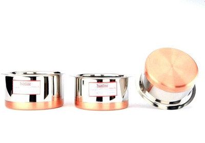Sunline Copper Bottom Tope Pot 0.5 L Stainless Steel Sunline Copper Bottom Tope Pot 0.5 L Stainless Steel