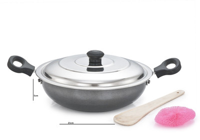 44% OFF on Mahavir Base With Lid Kadhai 1.2 L Aluminium, Non-stick 44% OFF on Mahavir Base With Lid Kadhai 1.2 L Aluminium, Non-stick