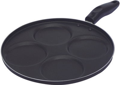 33% OFF on Visalam Cookwares Double Coated Mini Uthappam 4 Cavity Tawa 27.5 cm diameter Aluminium, Non-stick