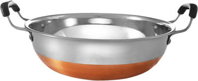 13% OFF on JIS Kitchen Utensils Copper Bottom Kadhai 1.2 L Stainless Steel 13% OFF on JIS Kitchen Utensils Copper Bottom Kadhai 1.2 L Stainless Steel