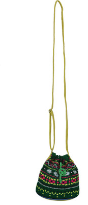 49% OFF on Anekaant Ethnic Potli Dark Green 49% OFF on Anekaant Ethnic Potli Dark Green
