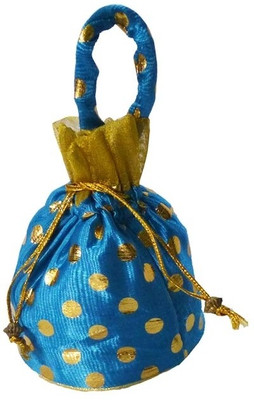 12% OFF on Akshay Designer Bag Potli Blue 12% OFF on Akshay Designer Bag Potli Blue