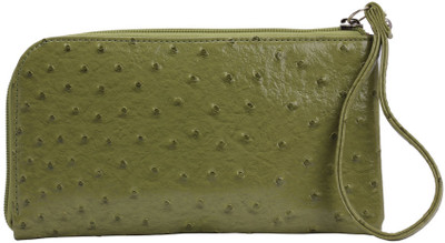 20% OFF on Khoobsurati Cheeky Stippled Wristlet Green