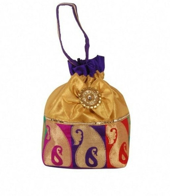 57% OFF on Bag Berry Diamond Potli Golden 57% OFF on Bag Berry Diamond Potli Golden