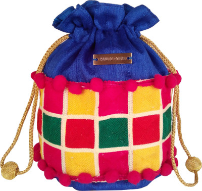 35% OFF on Haute Potli HP_Ethnic_Mu1 Potli Blue 35% OFF on Haute Potli HP_Ethnic_Mu1 Potli Blue