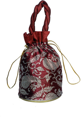 78% OFF on Bag Berry Pig Tail Potli Maroon Mango 78% OFF on Bag Berry Pig Tail Potli Maroon Mango