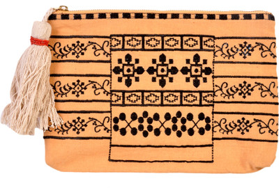 Diwaah Embroiderd Zip Pouch Yellow Diwaah Embroiderd Zip Pouch Yellow