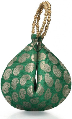 66% OFF on Oleva Silk Potli Green 66% OFF on Oleva Silk Potli Green