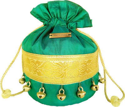 35% OFF on Haute Potli HP_Ethnic_Gr Potli Green 35% OFF on Haute Potli HP_Ethnic_Gr Potli Green
