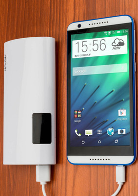 ASPOR A343 Power Bank with 2 USB Outputs Real Capacity 11000 mAh (White) 