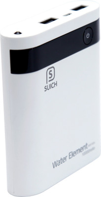 Suich S001PB10WWE Suich 10000 mAh Power Bank for All Smart Phone with 3 Month Warranty - White and Black 10000 mAh (White, Black) 
