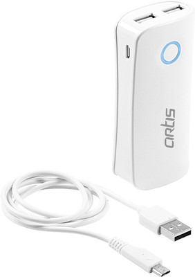 Artis AR-PB5600 Dual Usb Portable Power Bank 5600 mAh (White) 