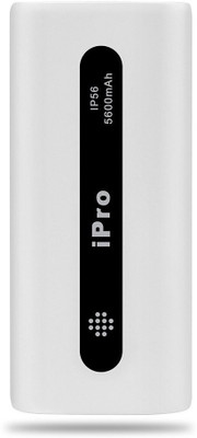 iPro IP56 Smartphone Power Bank 5600 mAh (White & Black) 