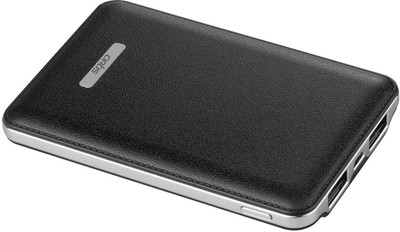 Artis AR-PB6000-BLK Slim Dual Usb Portable Power Bank 6000 mAh (Black) 