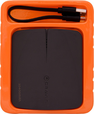 Graviti CP2101 Portable Power Dual USB Ports 10400 mAh (Charcoal Grey) 