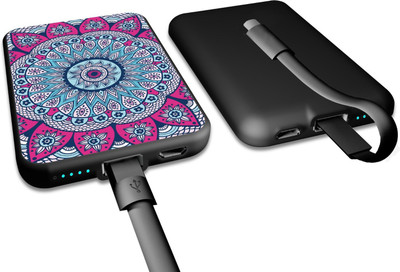 Artis SUNFLOWER Credit Card Size Slim Micro USB Portable Power Bank Supply External Battery Pack For Smart Mobile Phone 5000 mAh (Black) 