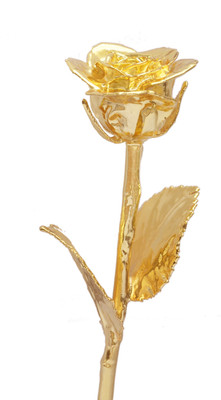 68% OFF on Giftz Natural Gold Plated Rose 11 inch