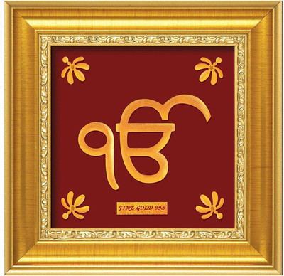 5% OFF on Anurag Jewellers Manimajra Ek Onkar A-8 24k 99.9% Sheet Artwork-Prima Art Gold Plated Decorative