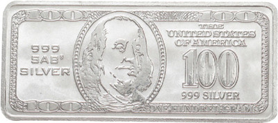 10% OFF on NDRR Dollar Bar BIS Hallmarked Silver Plated Festival