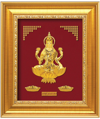 5% OFF on Anurag Jewellers Manimajra Laxmi A-7 24k 99.9% Sheet Artwork-Prima Art Gold Plated Decorative