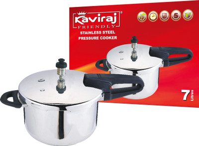 14% OFF on Kaviraj 7 L Pressure Cooker Stainless Steel 14% OFF on Kaviraj 7 L Pressure Cooker Stainless Steel