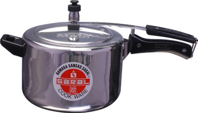 9% OFF on Saral 5 L Pressure Cooker Aluminium