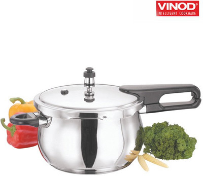 7% OFF on Vinod 2.5 L Pressure Cooker Induction Bottom, Stainless Steel 7% OFF on Vinod 2.5 L Pressure Cooker Induction Bottom, Stainless Steel