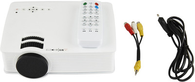 Smiledrive MULTIMEDIA PROJECTOR WITH 800 LUMENS Portable Projector (White) 