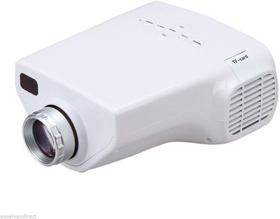 Wonder World GoProâ„¢ LED LCD Mini Home Theater Movie Cinema HD 1080P HDMI VGA AV Portable Projector (White)