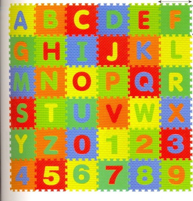 Kiddy Numbers (0-9) & 26pcs Alphabet (A-Z) Puzzle Mat