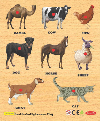 6% OFF on Learner's Play Domestic Animals Knob Puzzle 6% OFF on Learner's Play Domestic Animals Knob Puzzle