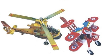 23% OFF on Edu Expert Junior - 3d Paper - Helicopter and BiPlance 2 in 1 XY301