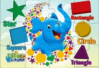 Cardinal Playskool Assorted Inlay Wood Puzzle - Blue Cardinal Playskool Assorted Inlay Wood Puzzle - Blue