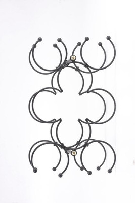 19% OFF on Goyal India Powder Coated Wine Iron Wall Shelf Number of Shelves - 8, Grey