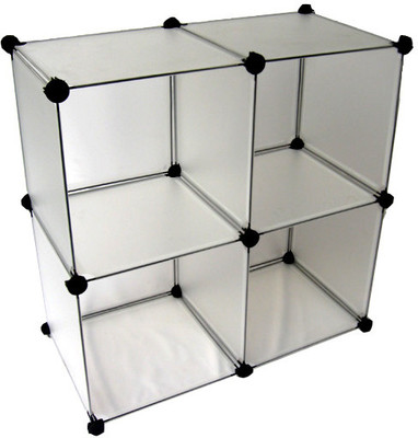 12% OFF on Just Outdoors Multipurpose Cube Plastic Wall Shelf Number of Shelves - 4, Grey