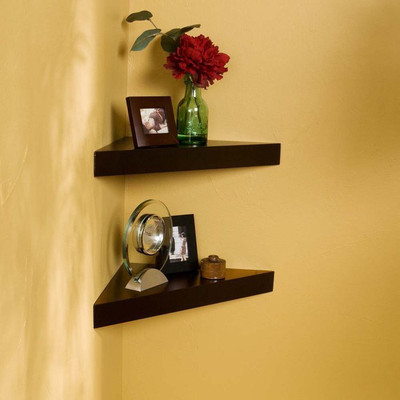 6% OFF on LifeEstyle Wooden Wall Shelf Number of Shelves - 2, Black 6% OFF on LifeEstyle Wooden Wall Shelf Number of Shelves - 2, Black