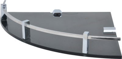 Krishna Glass, Stainless Steel Wall Shelf Number of Shelves - 1, Black Krishna Glass, Stainless Steel Wall Shelf Number of Shelves - 1, Black