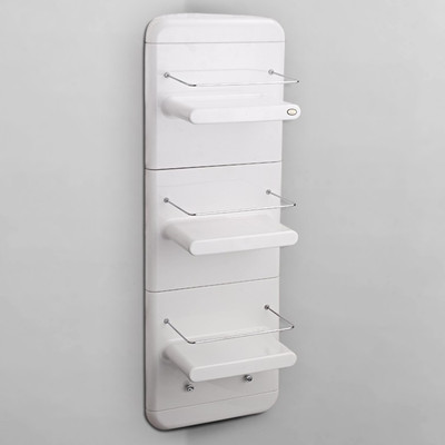 7% OFF on Pebbleyard Plastic Wall Shelf Number of Shelves - 3, White 7% OFF on Pebbleyard Plastic Wall Shelf Number of Shelves - 3, White