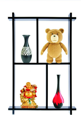 Safal Vertical Slotted 4 - Shelf Rack Wooden Safal Vertical Slotted 4 - Shelf Rack Wooden